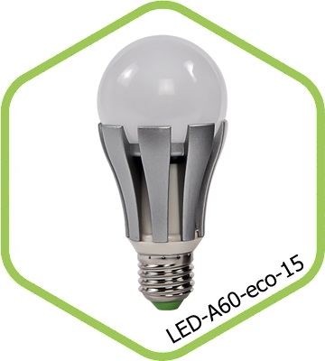 Лампа светодиодная LED-A60-econom 15Вт 220В Е27 4000К 1200Лм ASD 4690612002101