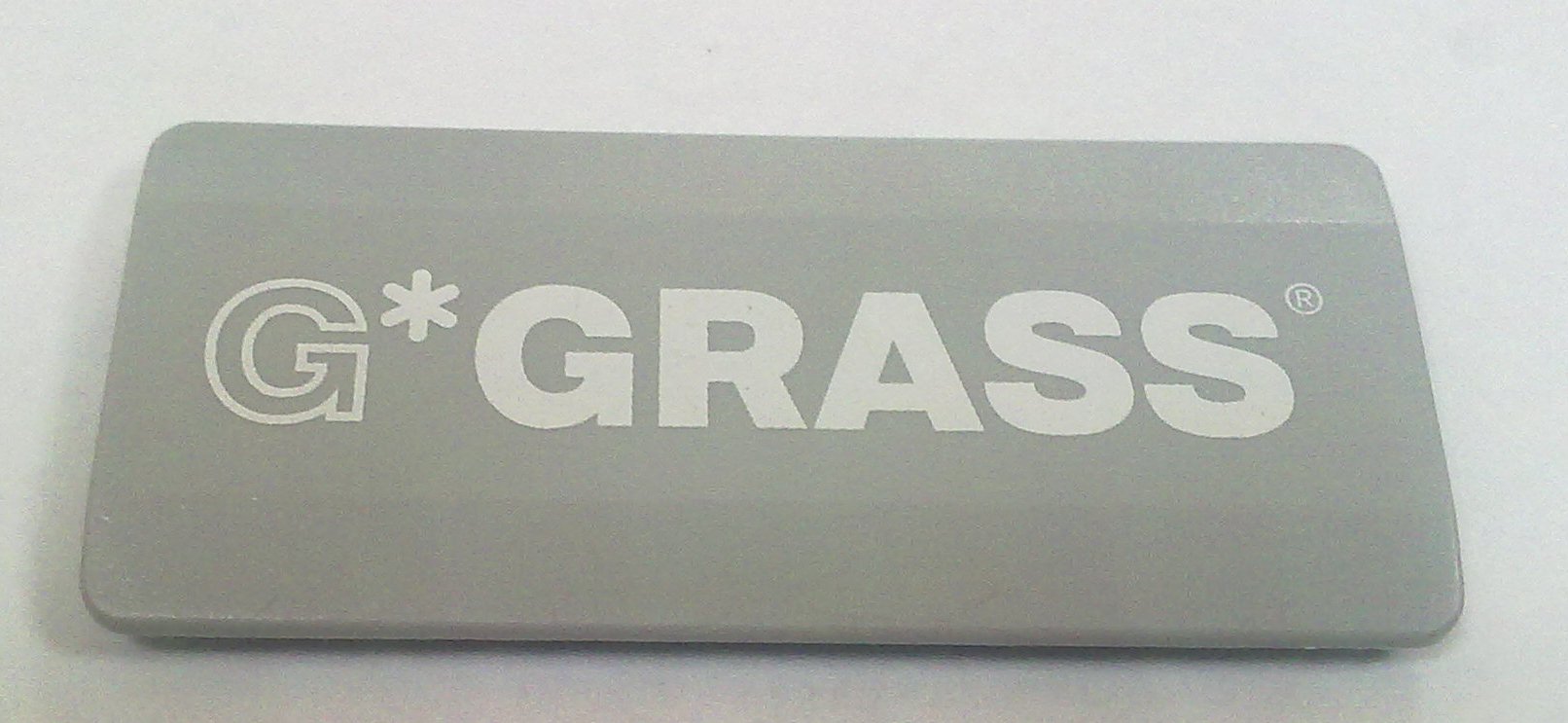 Заглушка для ящиков DWD-XP с лог. "Grass", серый алюминий (6876,32GW)